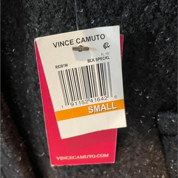 NWT Vince Camuto Elegant Black Women's Coat small - Picture 4 of 5